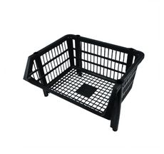 Cesto Expositor Plástica Preto Pequeno 260 x 340 x 440mm